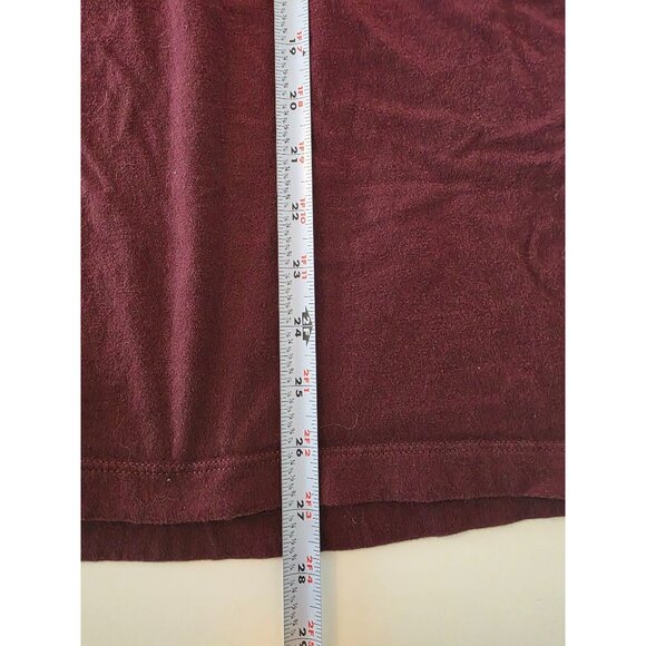 The Nike Tee Burgundy Just Do It Pixel Style Graphic Short Sleeve Tee Shirt L - Picture 8 of 8